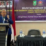 Sekretaris Jenderal DPP HNSI, Dr. Ir. Anton Leonard, SP, MM membuka Musda HNSI Riau| Foto: Dok. HNSI Provinsi Riau.